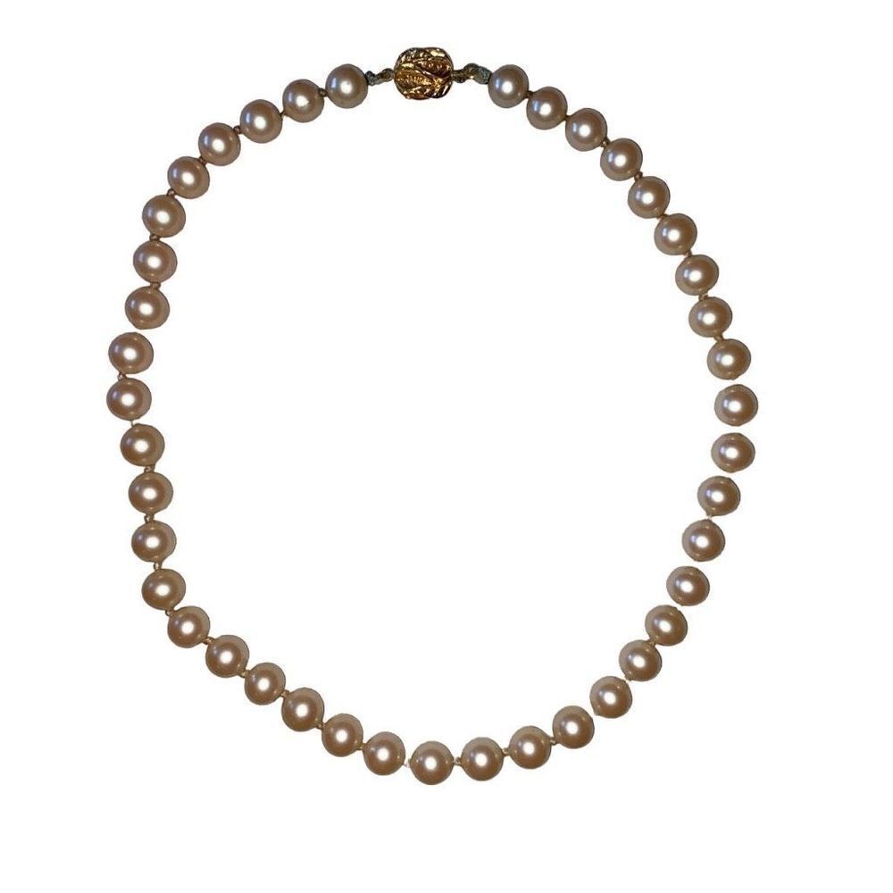 Vintage Napier Faux Pearl Choker Hand Knotted Classic Art Noveau